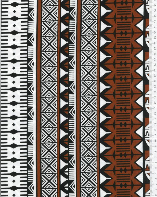 Polynesian fabric TURE Brown - Tissushop